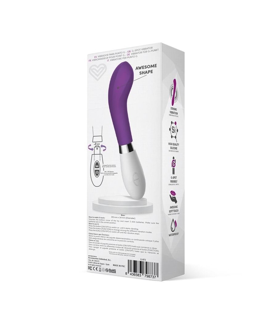 Benty Vibromasseur silicone mauve