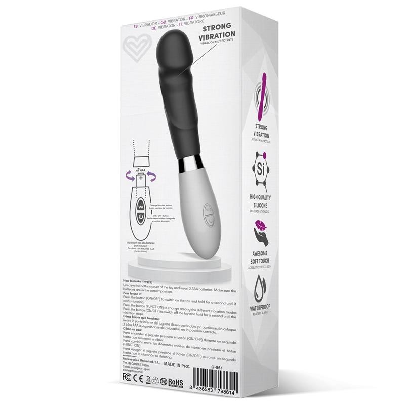 Louver Vibromasseur silicone Noir