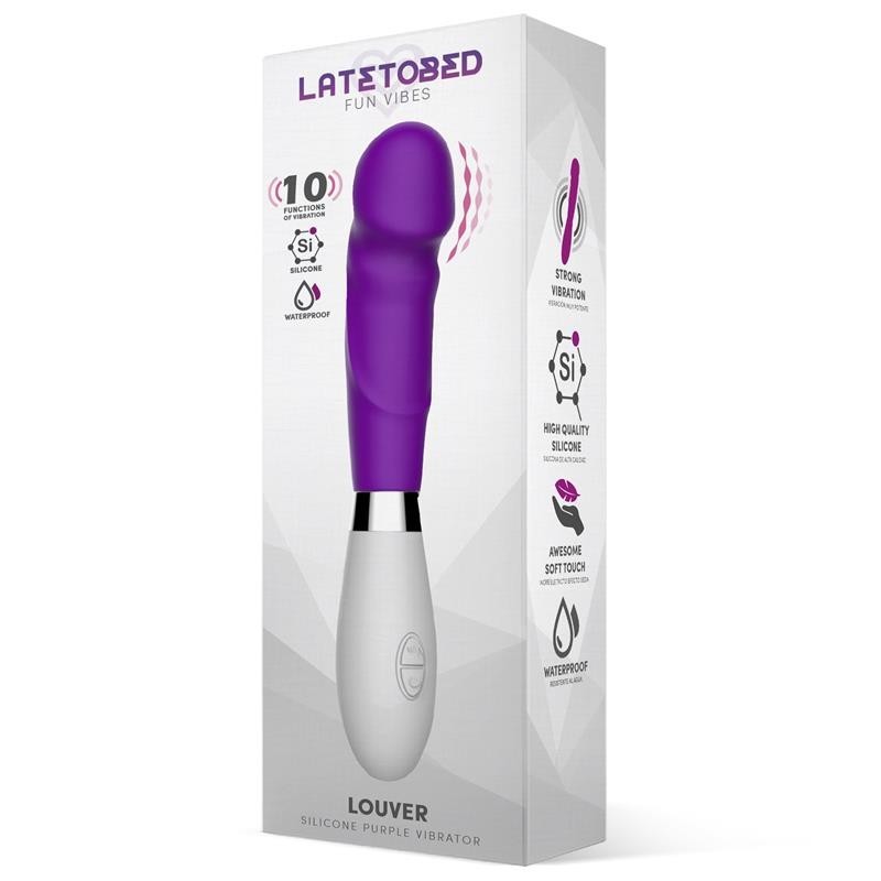 Persienne Vibromasseur silicone mauve