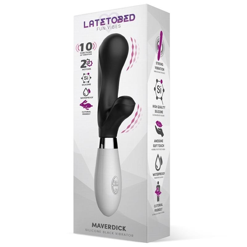 Maverdick Vibromasseur silicone Noir