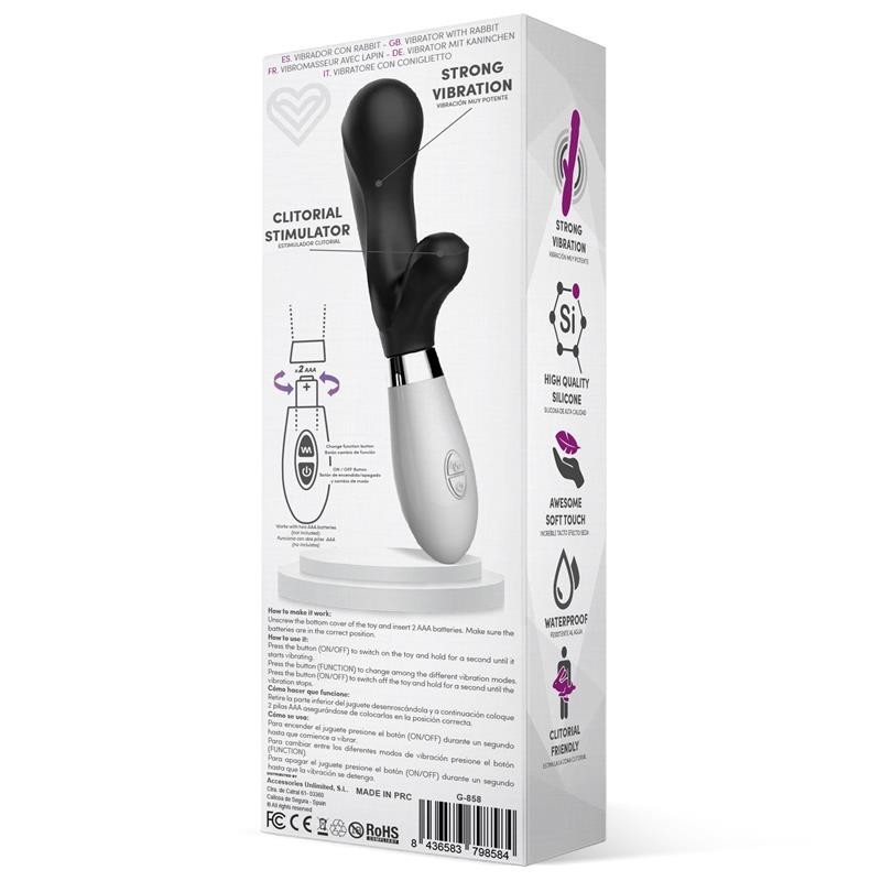 Maverdick Vibromasseur silicone Noir