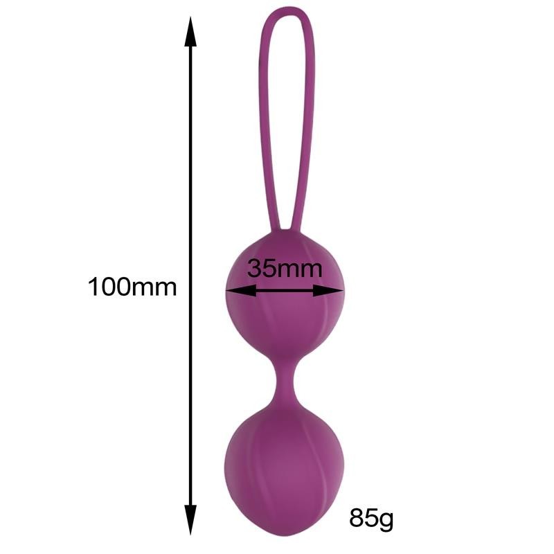 Garbo boule Double Kegel silicone mauve