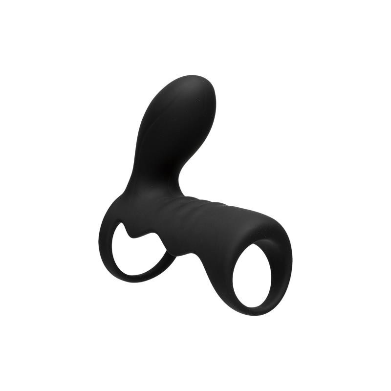 Cage à pénis vibrant et contrôle à distance noir
