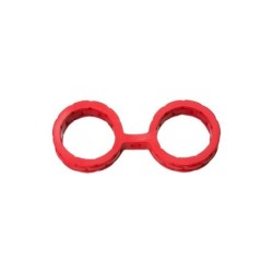 menottes japonaises pour Bondage silicone Premium Taille L rouge