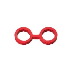 menottes japonaises pour Bondage silicone Premium Taille S rouge