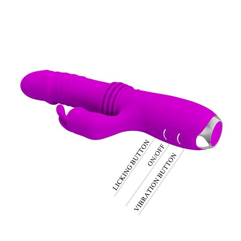 Dorothet vibromasseur avec Fonction Up and Down USB mauve
