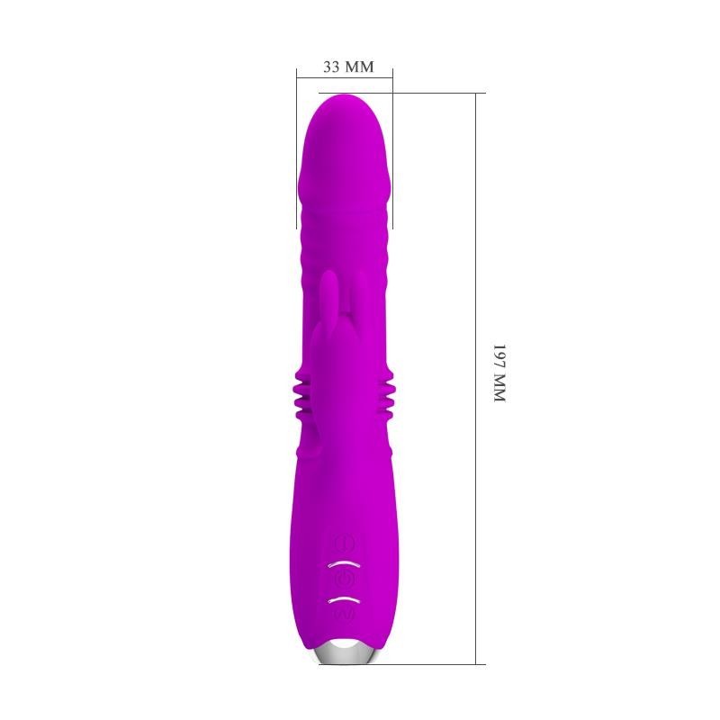 Dorothet vibromasseur avec Fonction Up and Down USB mauve