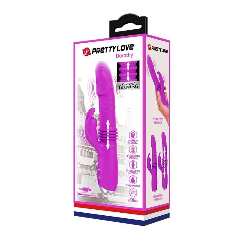 Dorothet vibromasseur avec Fonction Up and Down USB mauve