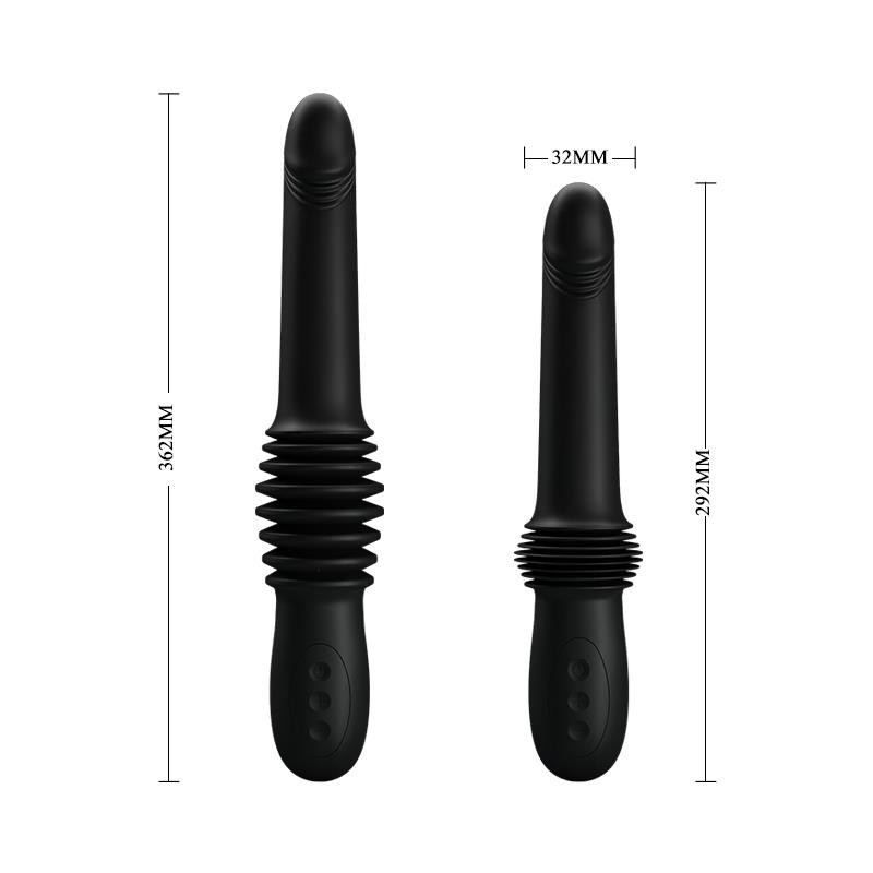 Pazuzu vibromasseur avec Thrusting USB silicone