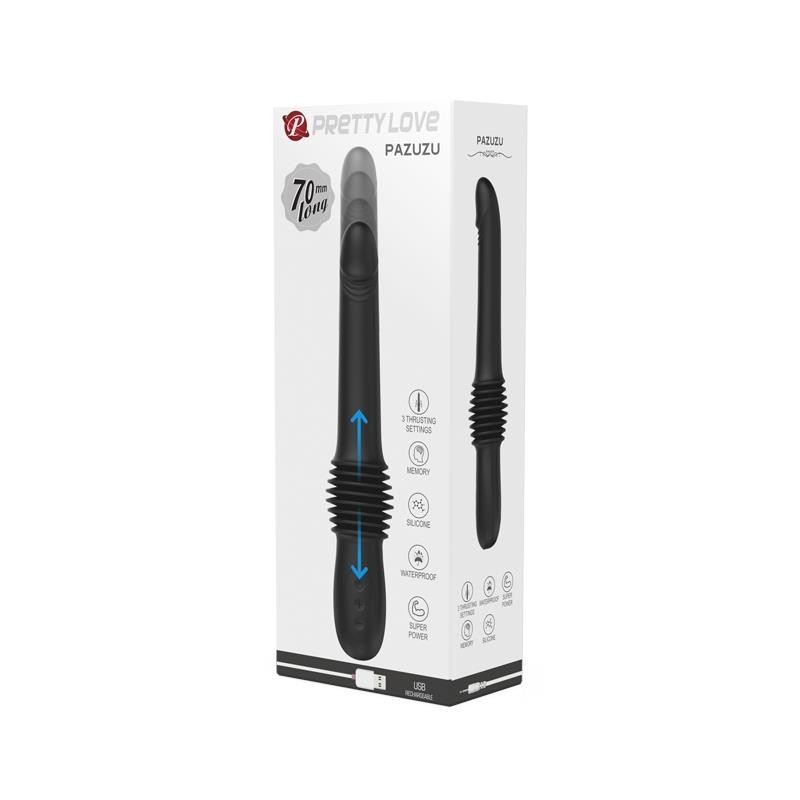 Pazuzu vibromasseur avec Thrusting USB silicone