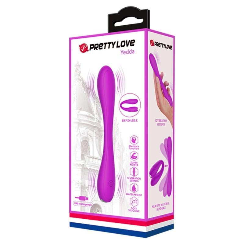 Yedda Vibromasseur Flexible USB silicone mauve