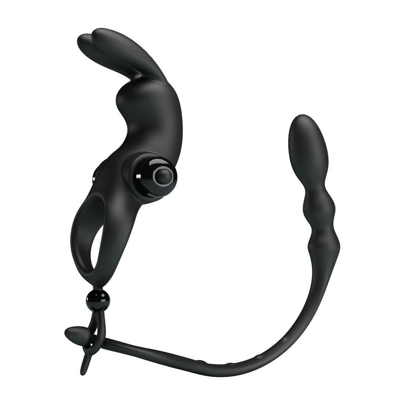 Anneau Vibromasseur avec chaine Anal amovible