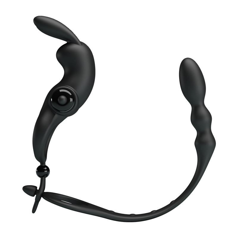 Anneau Vibromasseur avec chaine Anal amovible