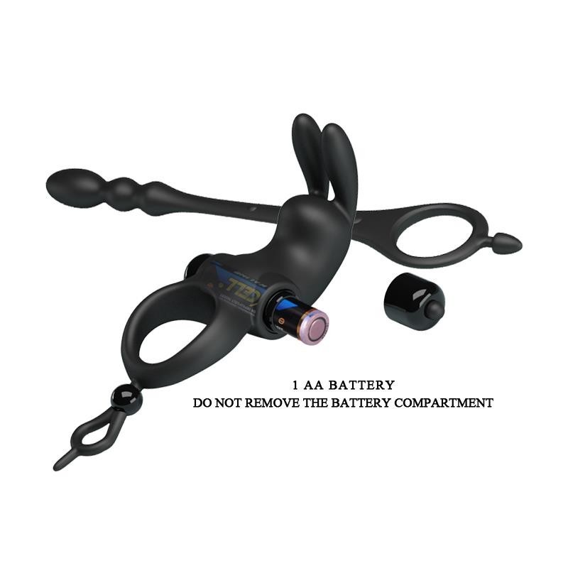 Anneau Vibromasseur avec chaine Anal amovible