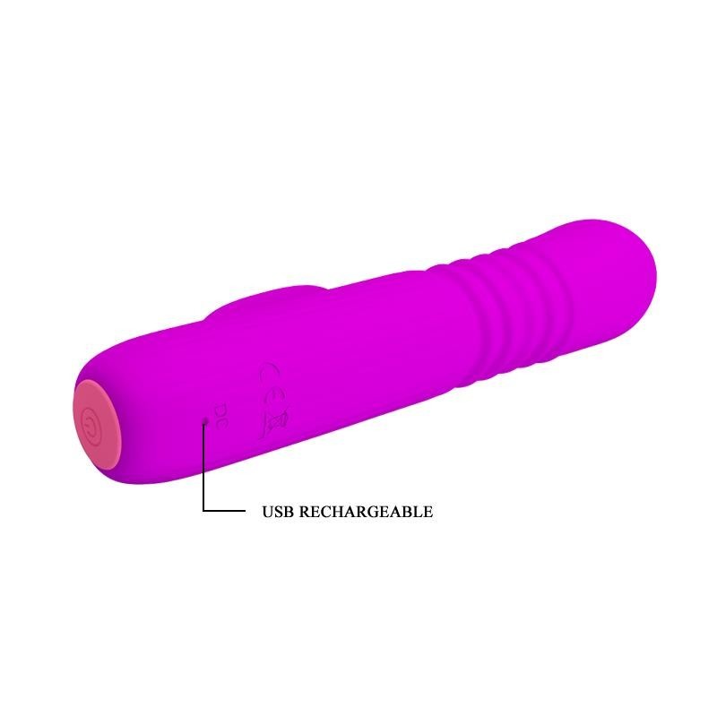 Leopold vibromasseur avec Fonction de Mouvement USB Silicone