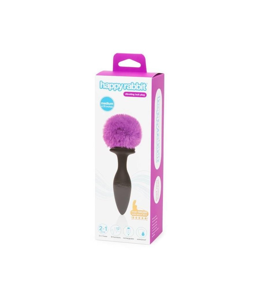 Plug Anal vibrant Double Base pourpre grand