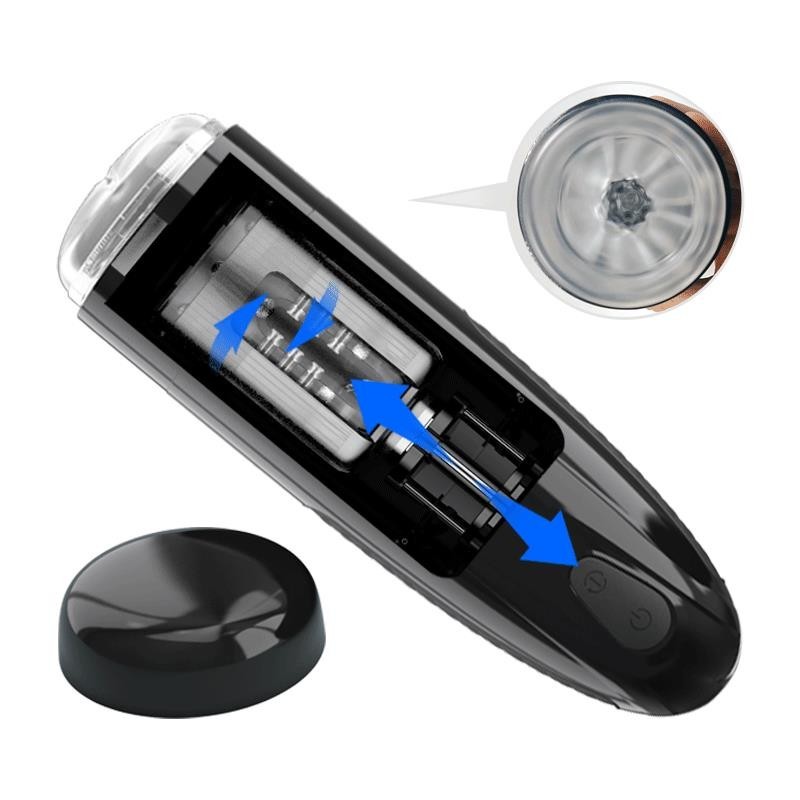 Masturbateur automatique Marlos vibrant et mouvement USB