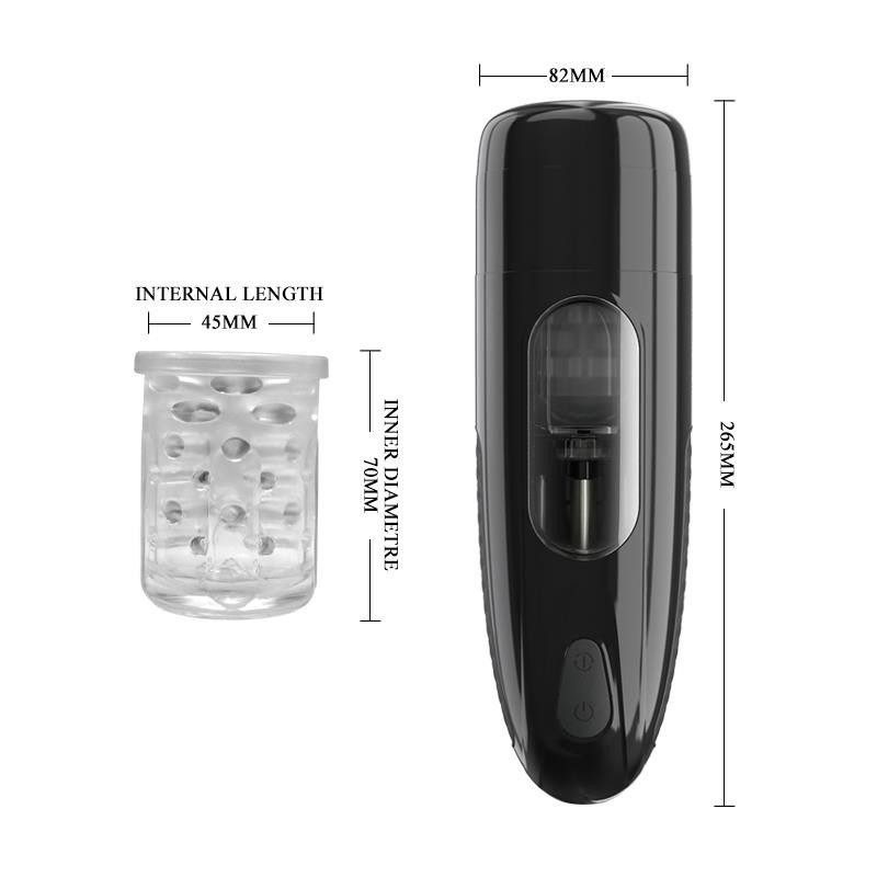 Masturbateur automatique Marlos vibrant et mouvement USB