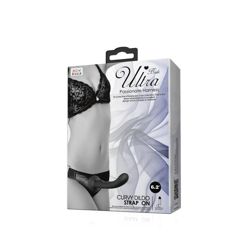 harnais avec Gode en silicone noir