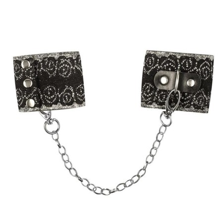 menottes pour poignées avec dentelle Taille Unique