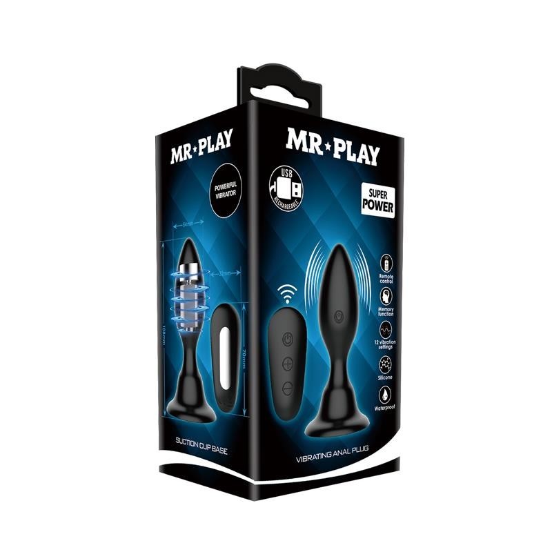 Plug anal vibrant avec télécommande Mr. play Cl50