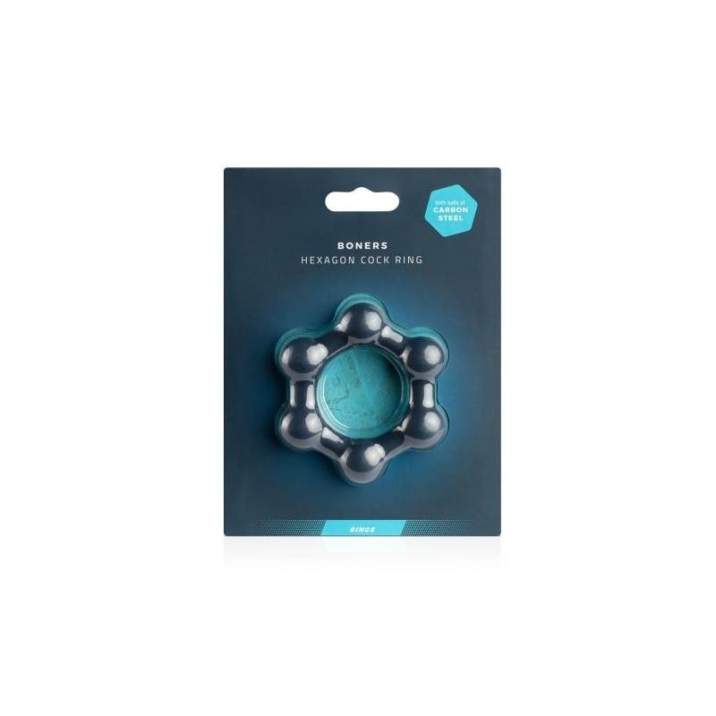 Anneau hexagonal en silicone à pénis