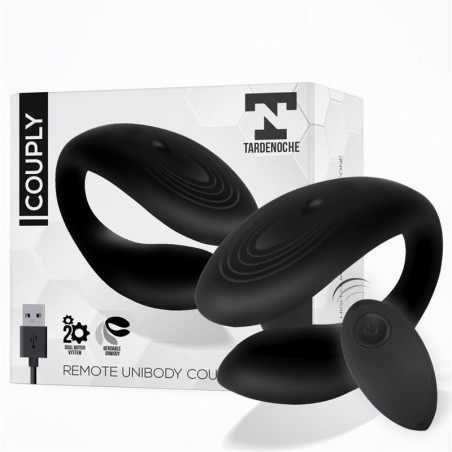 Couplet jouet pour couples telecommande USB Unibody silicone Liquide