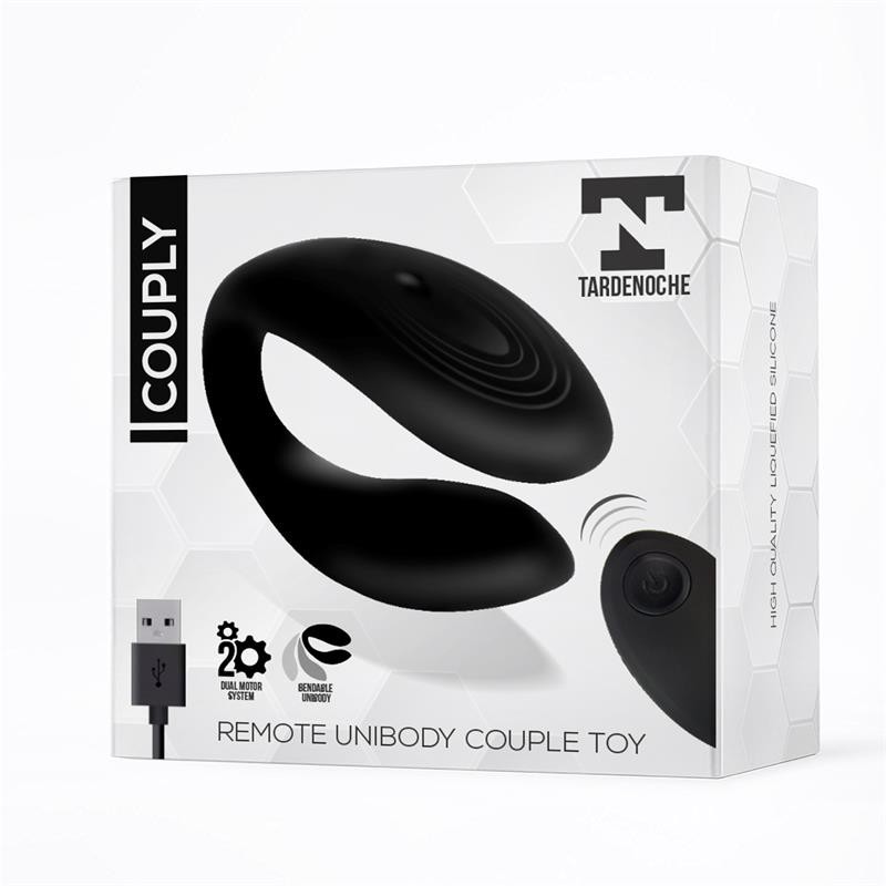 Couplet jouet pour couples telecommande USB Unibody silicone Liquide