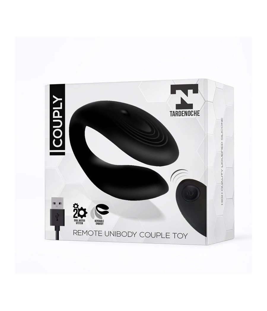 Couplet jouet pour couples telecommande USB Unibody silicone Liquide