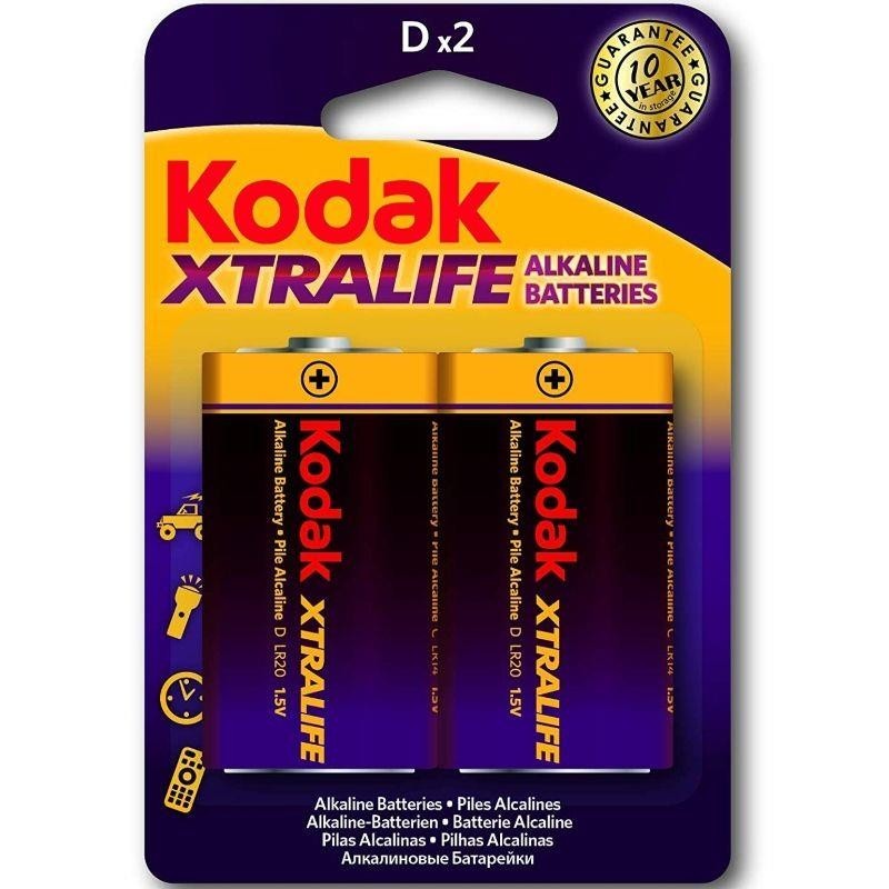 Xtralife pile alcaline D LR20 Blister de 2