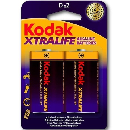 Xtralife pile alcaline D LR20 Blister de 2