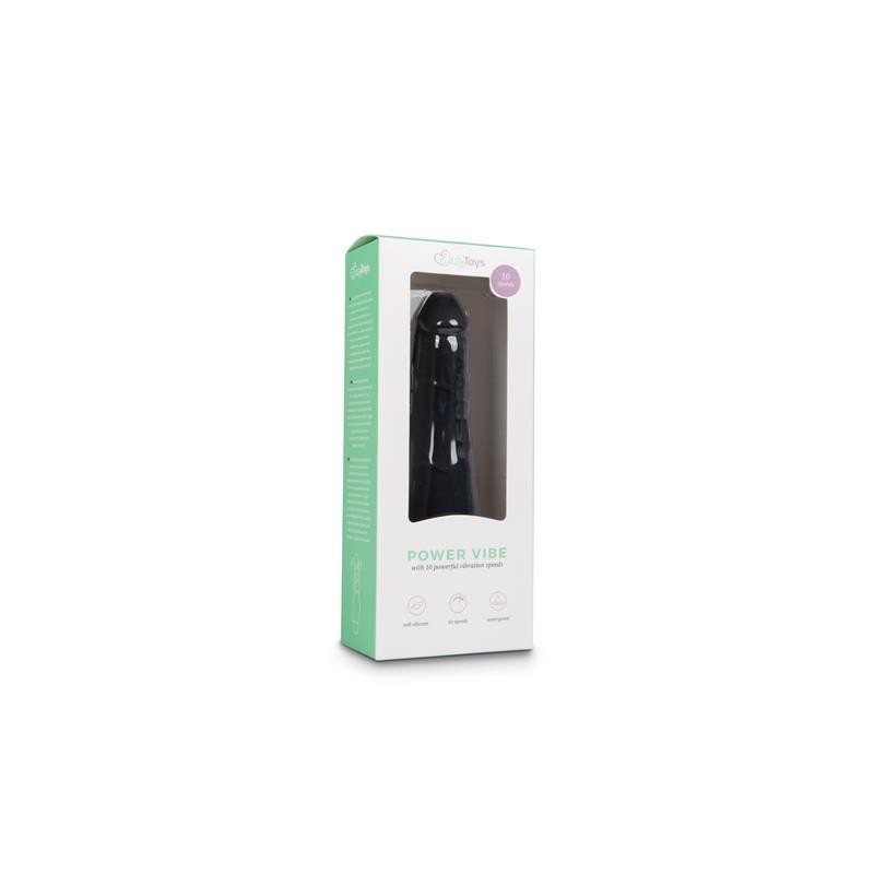 Vibromasseur réaliste silicone Noir