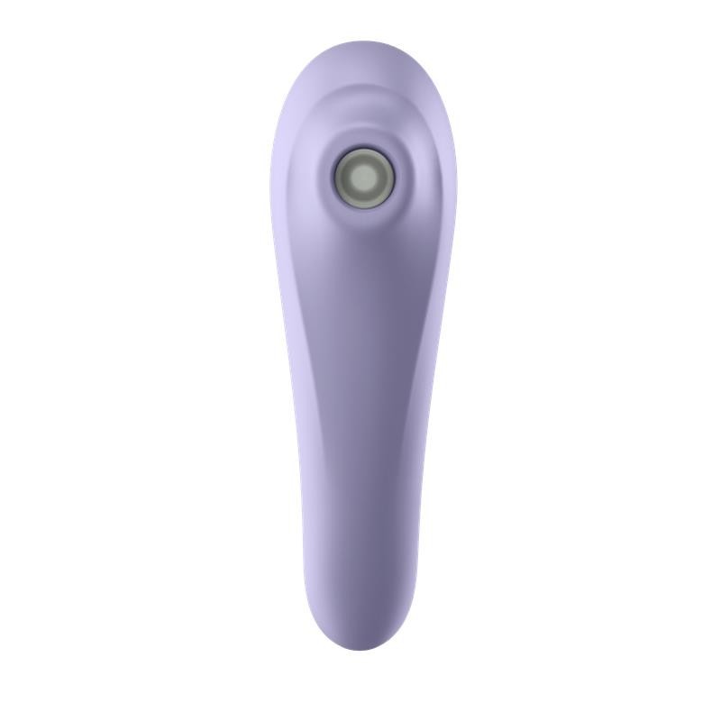 Dual Pleasure APP vibromasseur et suceur de air pulsé rechargeable Mauve