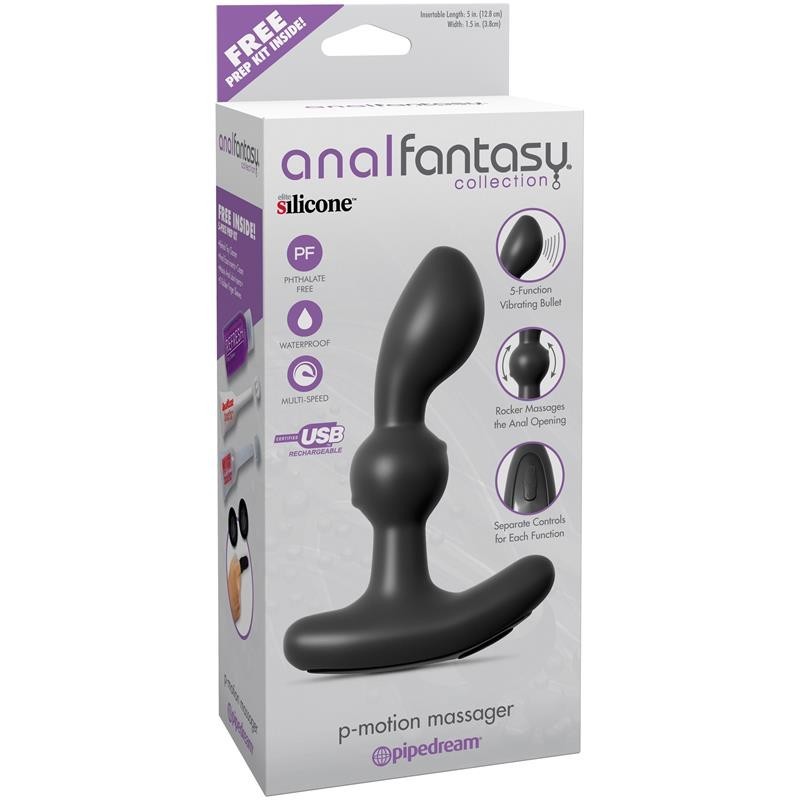 Anal Fantaset Collection Vibromasseur P-Motion - Couleur Noir