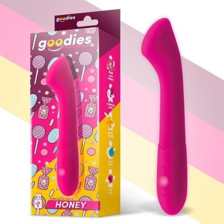 Miel Vibromasseur point G silicone USB Fuchsia