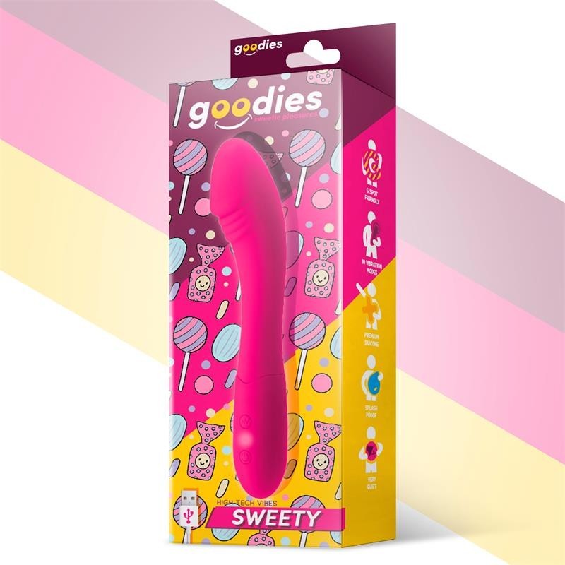 Sweety Vibromasseur point G USB silicone Fuchsia