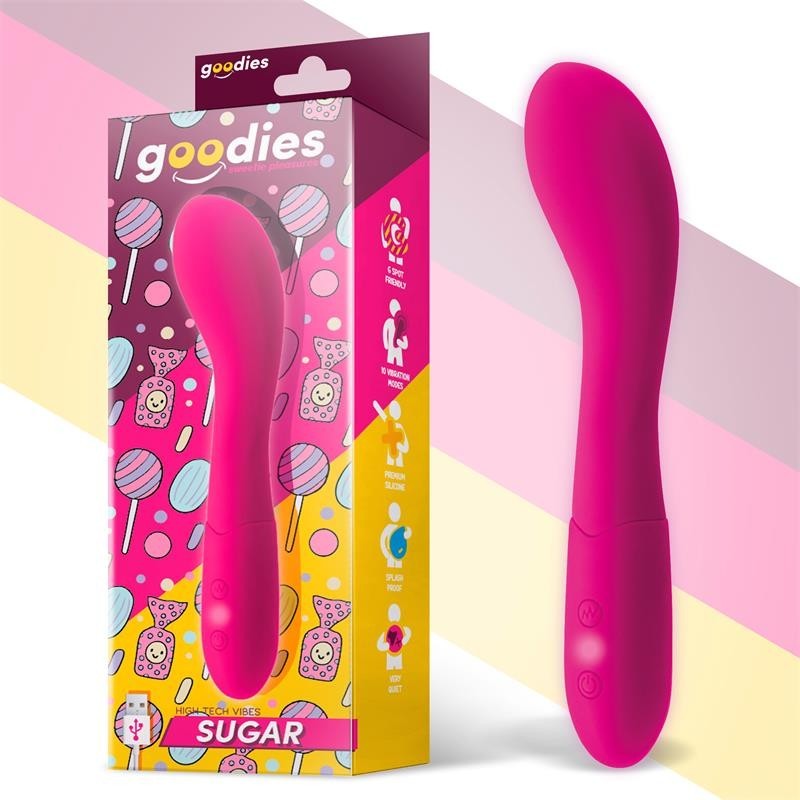 Sugar Vibromasseur point G USB silicone Fushsia