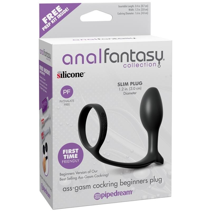 Plug Anal Ass-Gasm pour débutants couleur noir