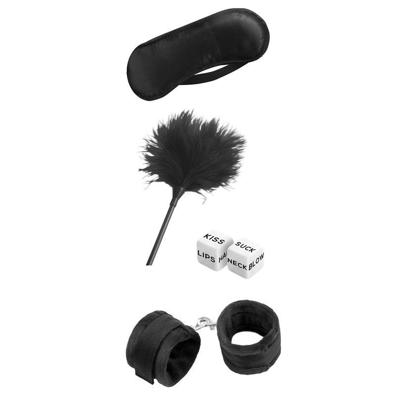 ensemble Bondage débutants Starters 4 Pièces Noir