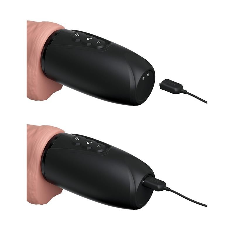 Gode avec réaliste avec Mouvement et Fonction chauffante 6.5