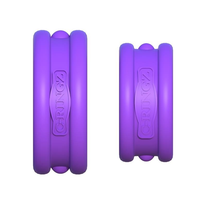 Fantaset C-Ringz Anneaux Max-Width en silicone mauve