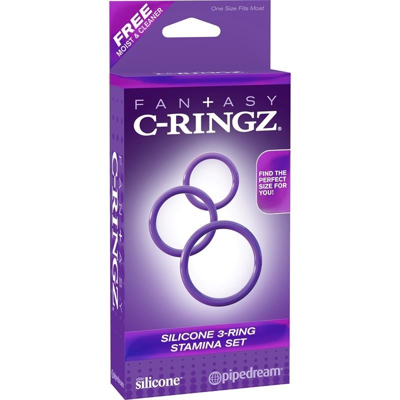Fantaset C-Ringz Set d'Anneaux en silicone pour Résistance - mauve