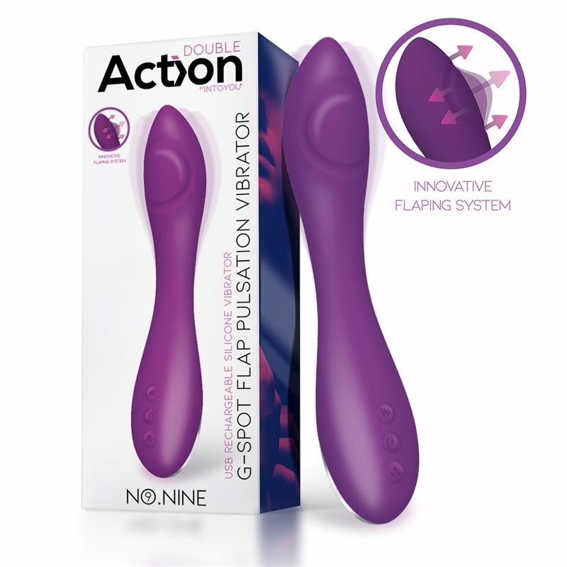 No. Nine Vibromasseur point G Fonction de Pulsation USB magnetique silicone