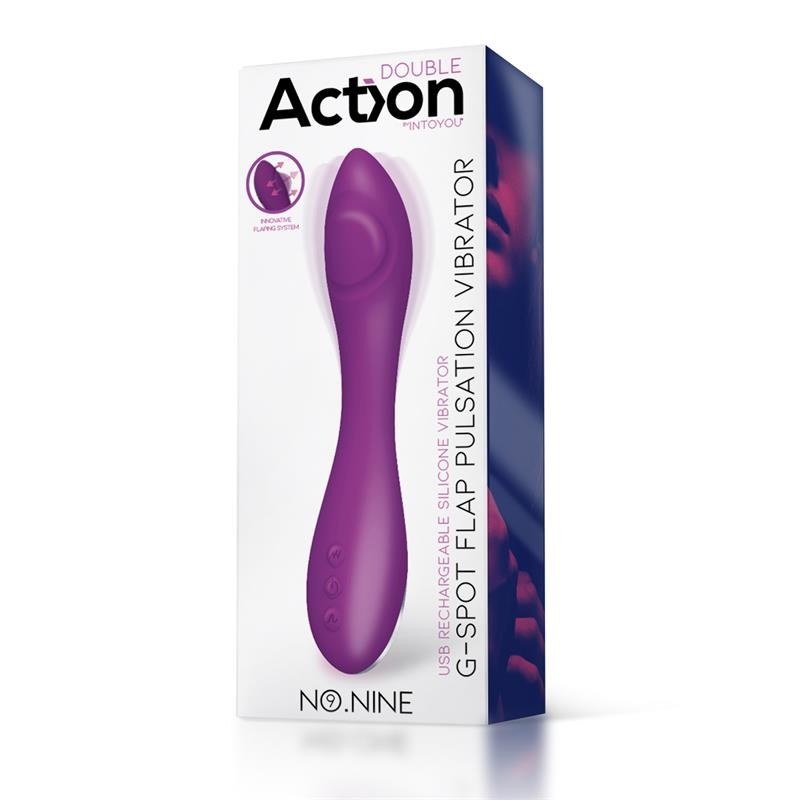 No. Nine Vibromasseur point G Fonction de Pulsation USB magnetique silicone