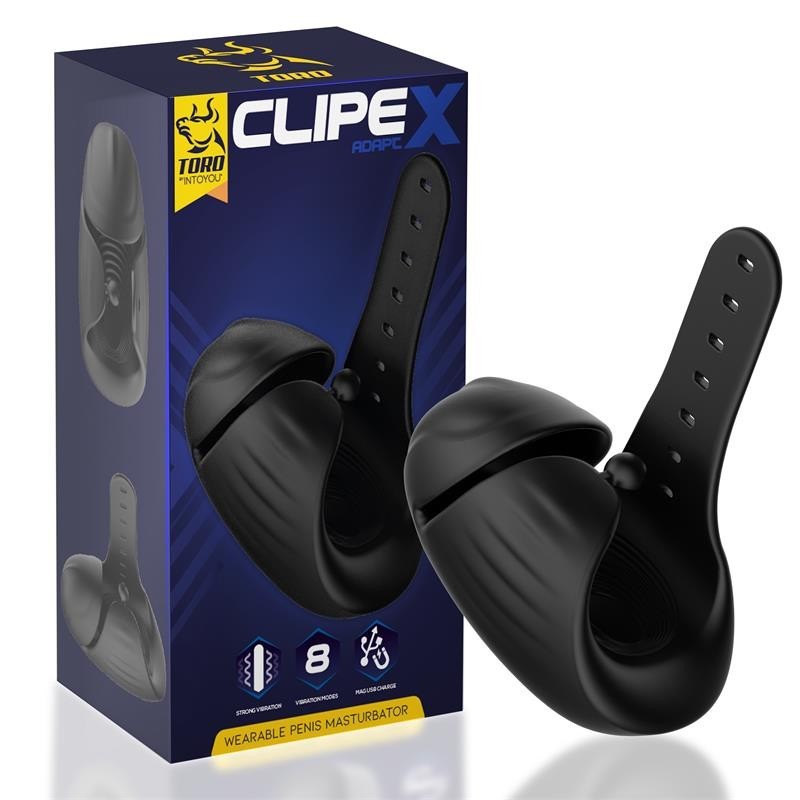 Clipex Masturbateur Masculin reglable avec Système de Clip silicone Premium USB magnetique