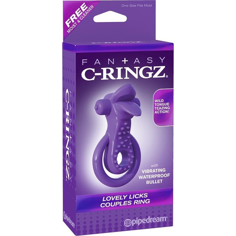 Fantaset C-Ringz Anneau pour couples Lovelet Licks mauve