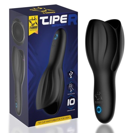 Tiper Copa masturbateura à pénis silicone USB