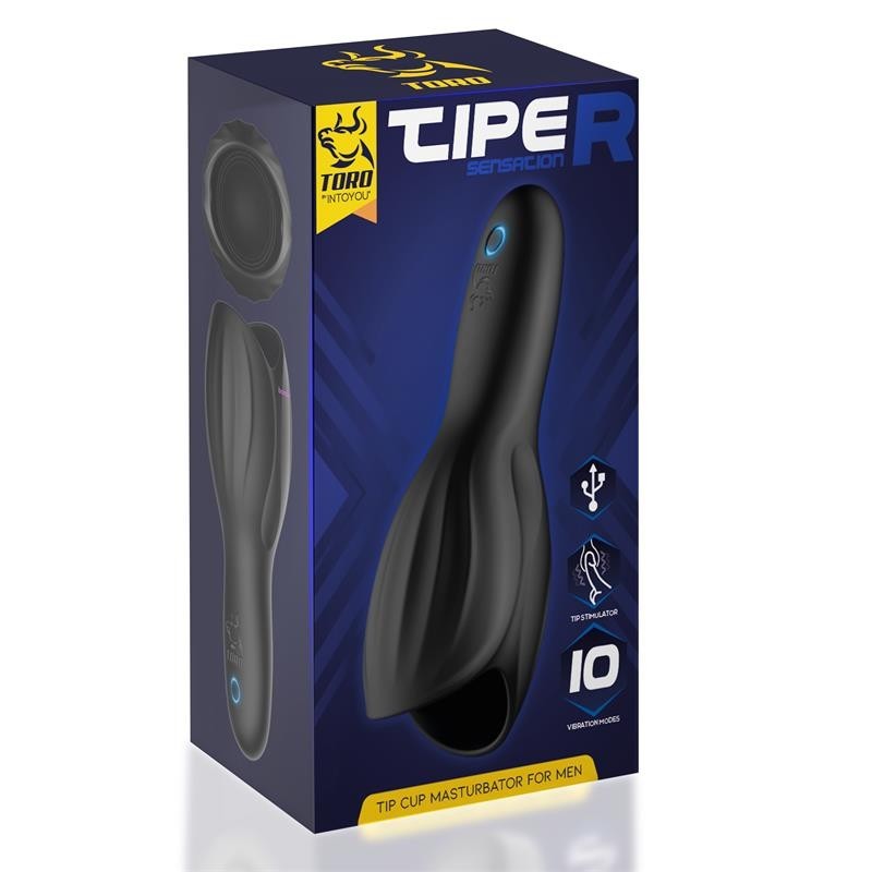 Tiper Copa masturbateura à pénis silicone USB