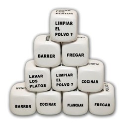 1 dès blanc reste a la maison