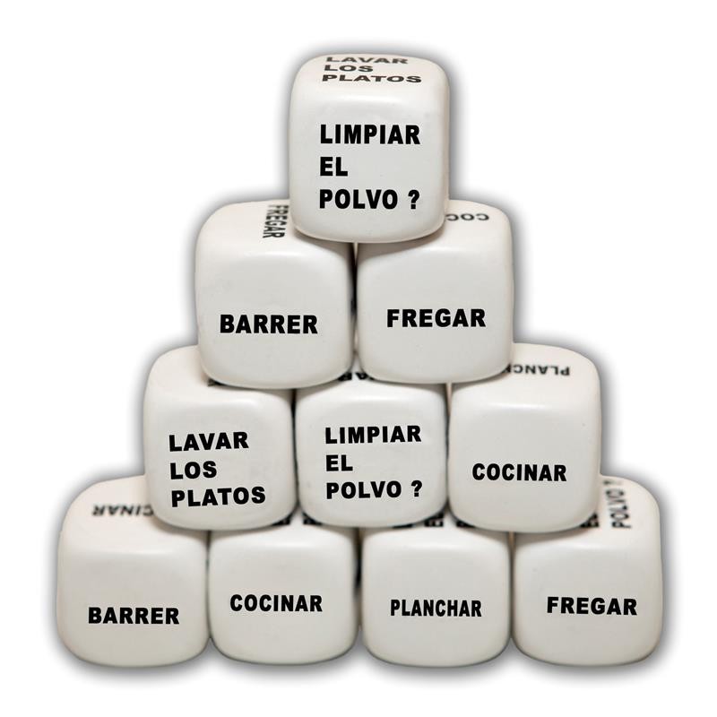 1 dès blanc reste a la maison